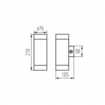 Preview: Kanlux Wandleuchte MAGRA EL-235 (für Außenbereich)